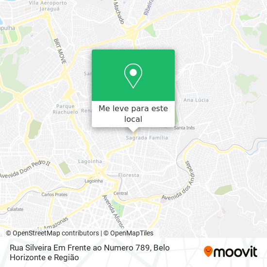 Rua Silveira Em Frente ao Numero 789 mapa