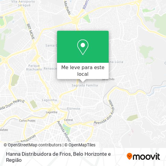 Hanna Distribuidora de Frios mapa