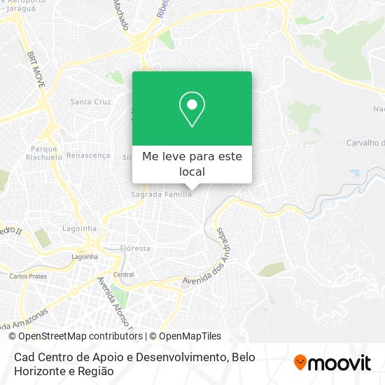 Cad Centro de Apoio e Desenvolvimento mapa