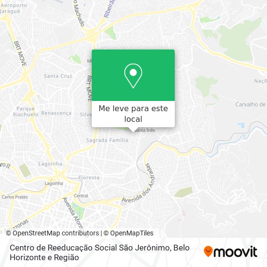 Centro de Reeducação Social São Jerônimo mapa