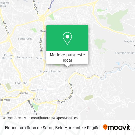 Floricultura Rosa de Saron mapa
