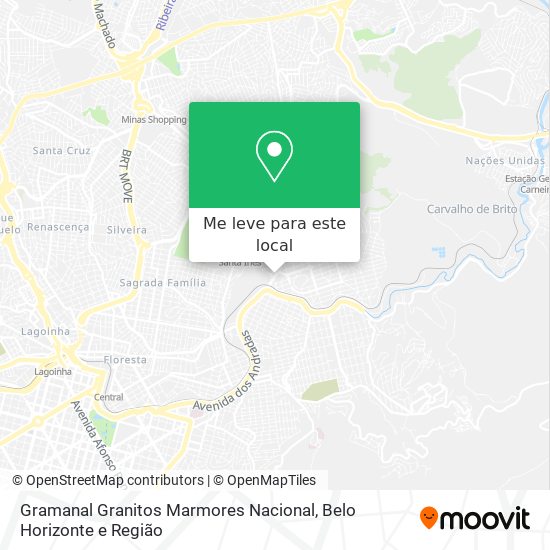 Gramanal Granitos Marmores Nacional mapa