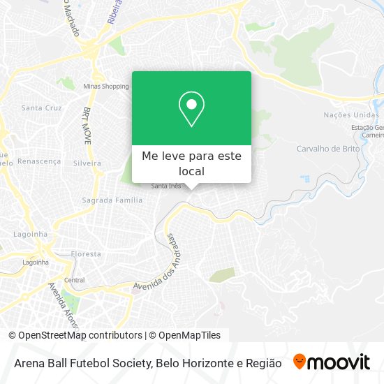Arena Ball Futebol Society mapa
