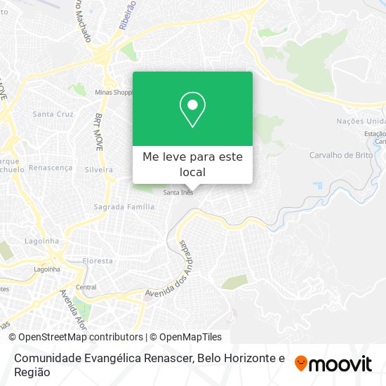 Comunidade Evangélica Renascer mapa