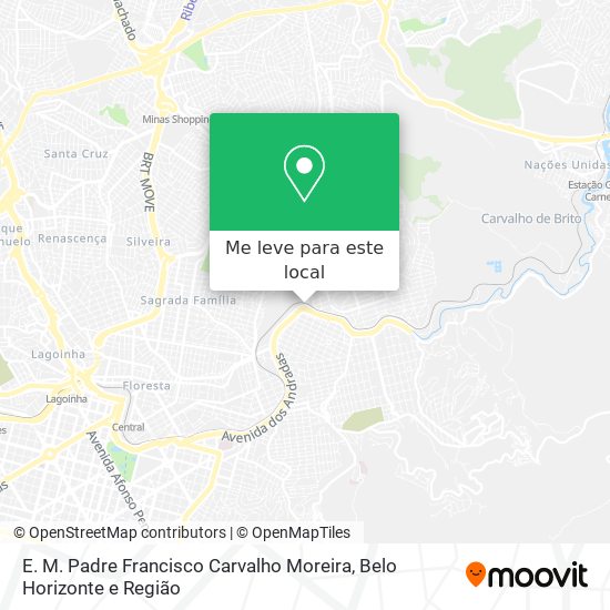 E. M. Padre Francisco Carvalho Moreira mapa