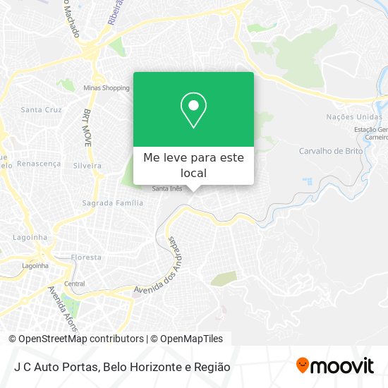 J C Auto Portas mapa