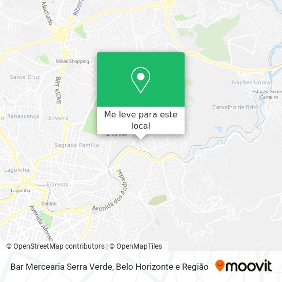 Bar Mercearia Serra Verde mapa