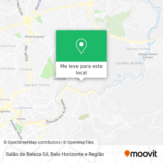 Salão de Beleza Gil mapa