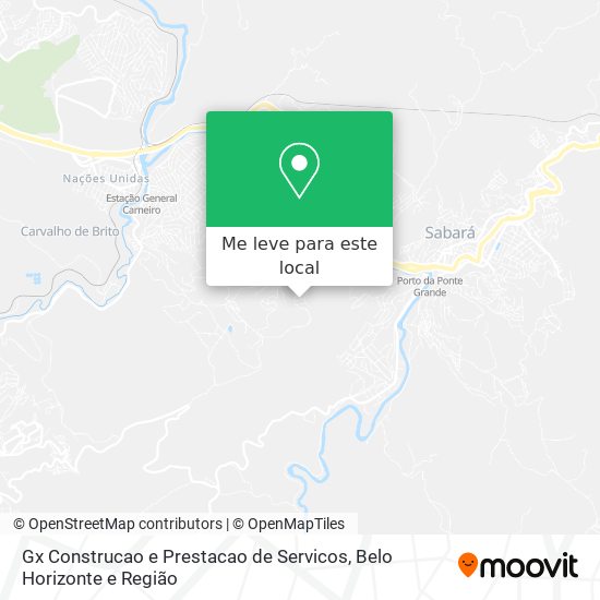 Gx Construcao e Prestacao de Servicos mapa