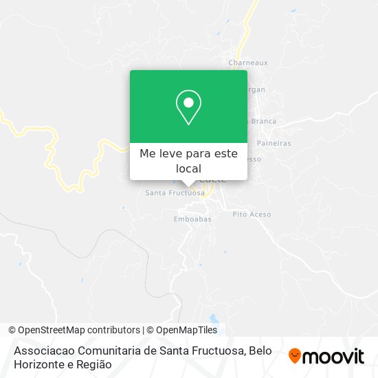 Associacao Comunitaria de Santa Fructuosa mapa