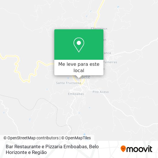 Bar Restaurante e Pizzaria Emboabas mapa