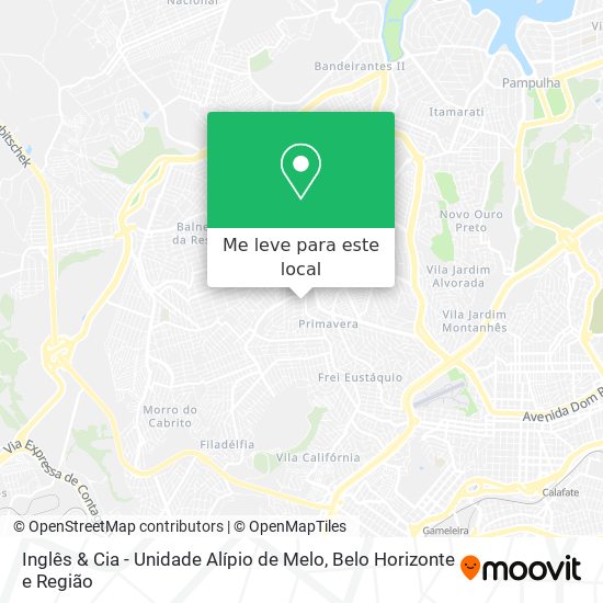 Inglês & Cia - Unidade Alípio de Melo mapa