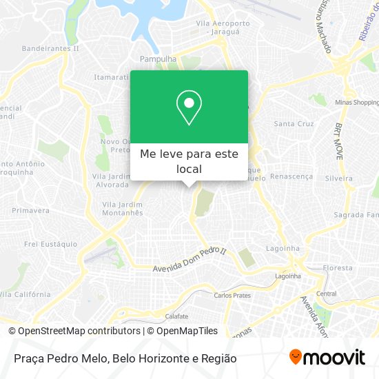 Praça Pedro Melo mapa