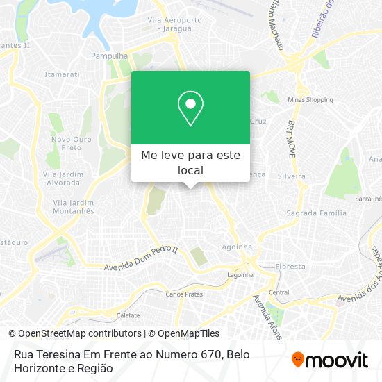 Rua Teresina Em Frente ao Numero 670 mapa