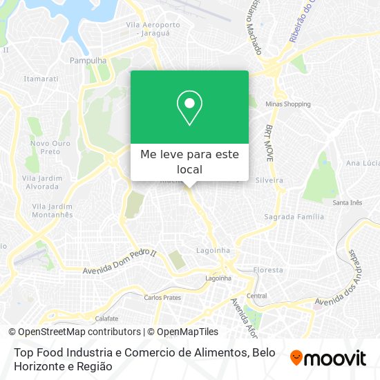 Top Food Industria e Comercio de Alimentos mapa