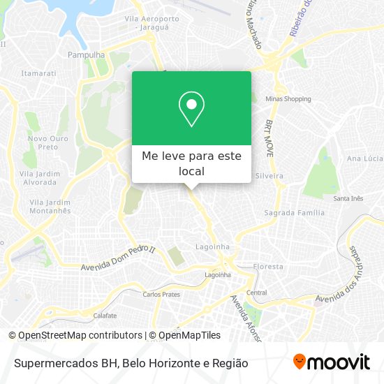 Supermercados BH mapa