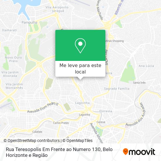 Rua Teresopolis Em Frente ao Numero 130 mapa