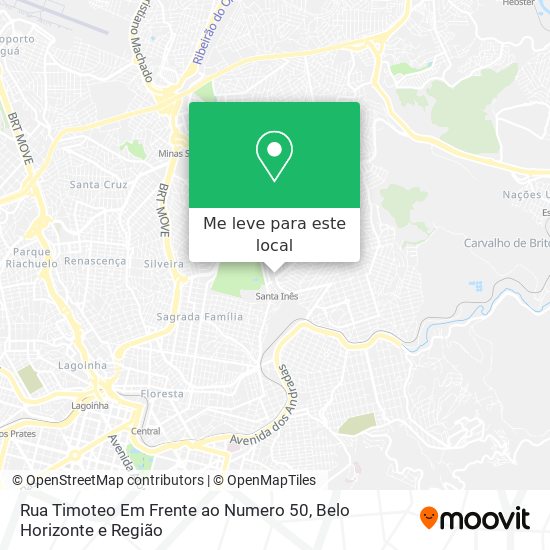 Rua Timoteo Em Frente ao Numero 50 mapa