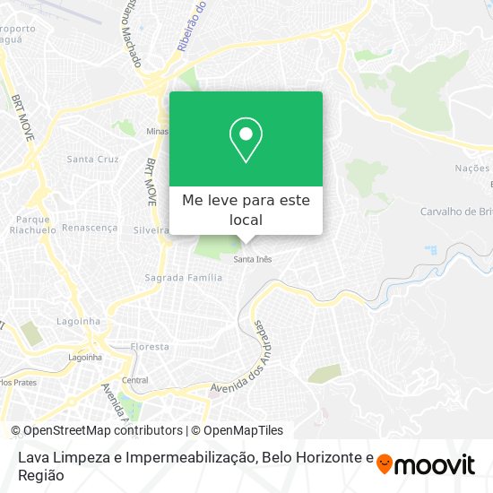 Lava Limpeza e Impermeabilização mapa