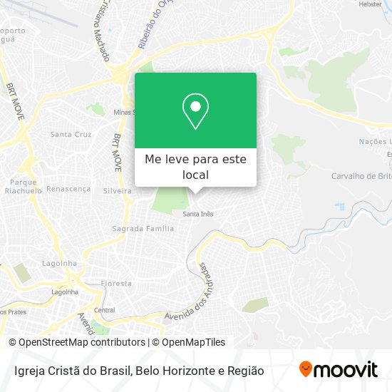 Igreja Cristã do Brasil mapa