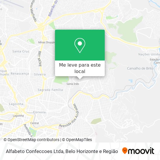 Alfabeto Confeccoes Ltda mapa