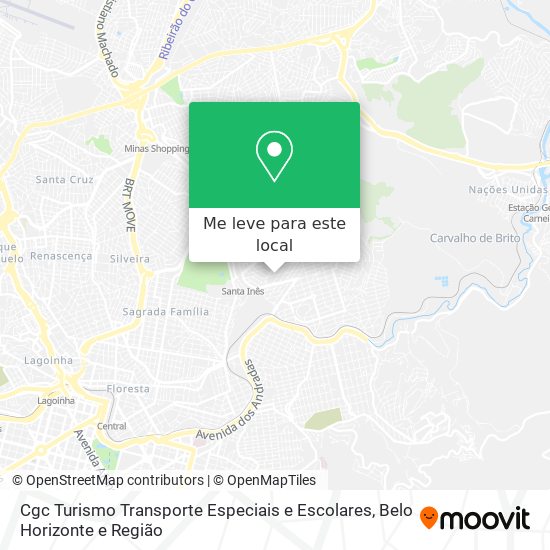Cgc Turismo Transporte Especiais e Escolares mapa