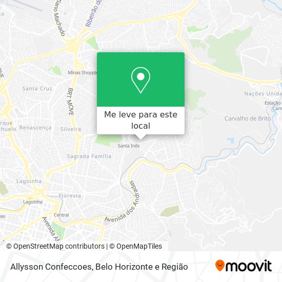 Allysson Confeccoes mapa