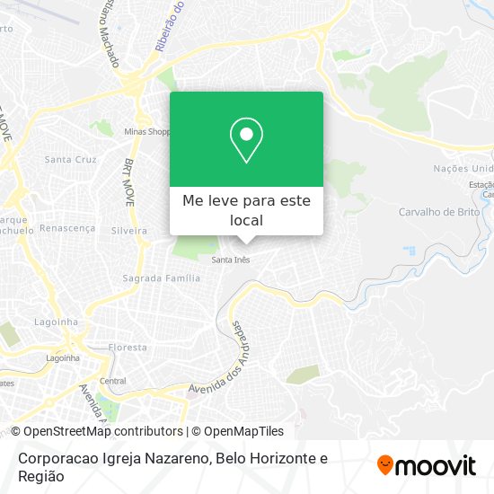 Corporacao Igreja Nazareno mapa