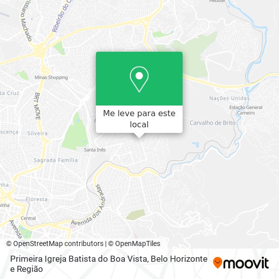 Primeira Igreja Batista do Boa Vista mapa