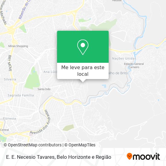 E. E. Necesio Tavares mapa