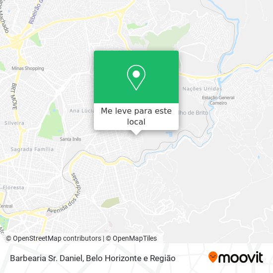 Barbearia Sr. Daniel mapa