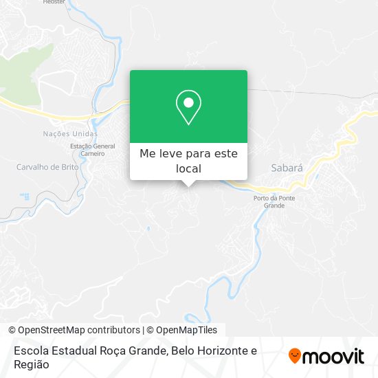 Escola Estadual Roça Grande mapa
