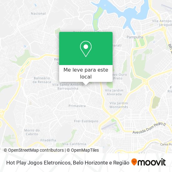 Hot Play Jogos Eletronicos mapa