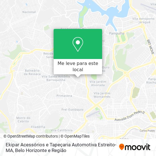Ekipar Acessórios e Tapeçaria Automotiva Estreito-MA mapa