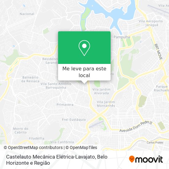 Castelauto Mecânica Elétrica-Lavajato mapa