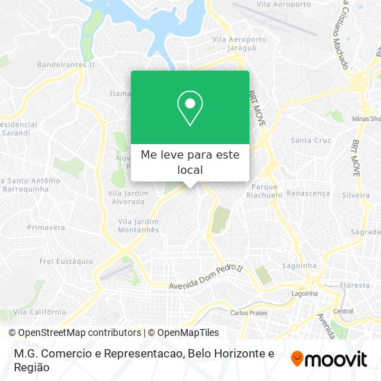 M.G. Comercio e Representacao mapa