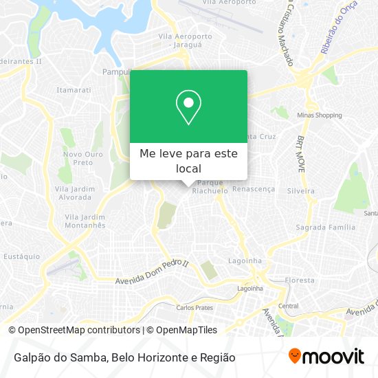 Galpão do Samba mapa