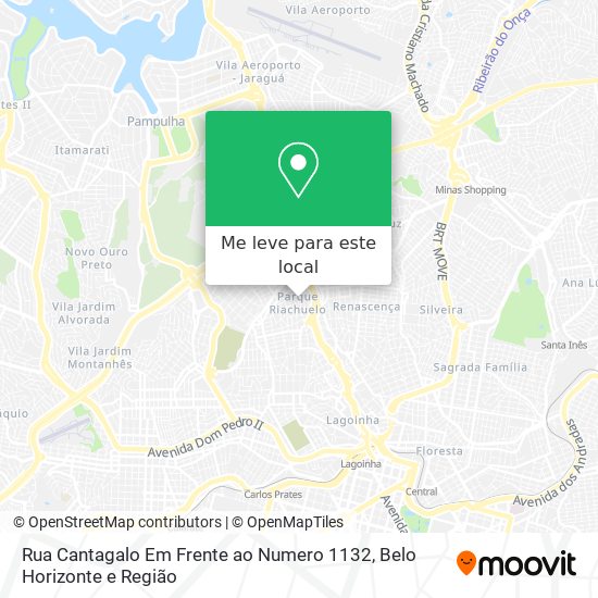 Rua Cantagalo Em Frente ao Numero 1132 mapa