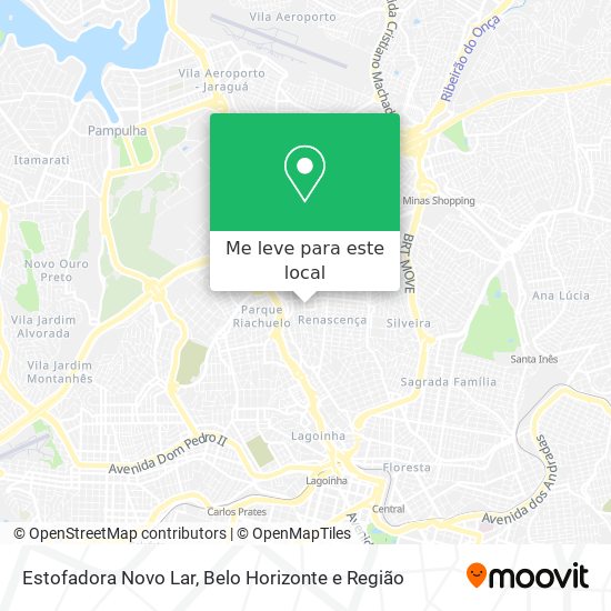 Estofadora Novo Lar mapa