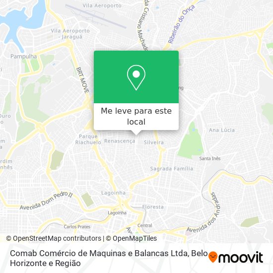 Comab Comércio de Maquinas e Balancas Ltda mapa