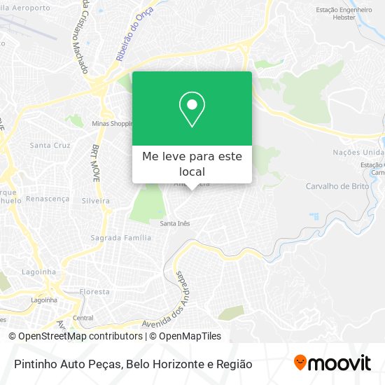 Pintinho Auto Peças mapa