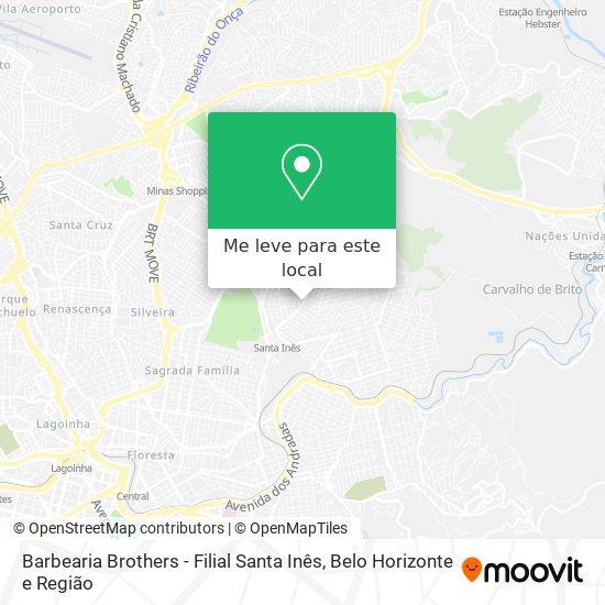 Barbearia Brothers - Filial Santa Inês mapa