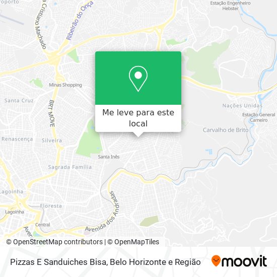 Pizzas E Sanduiches Bisa mapa