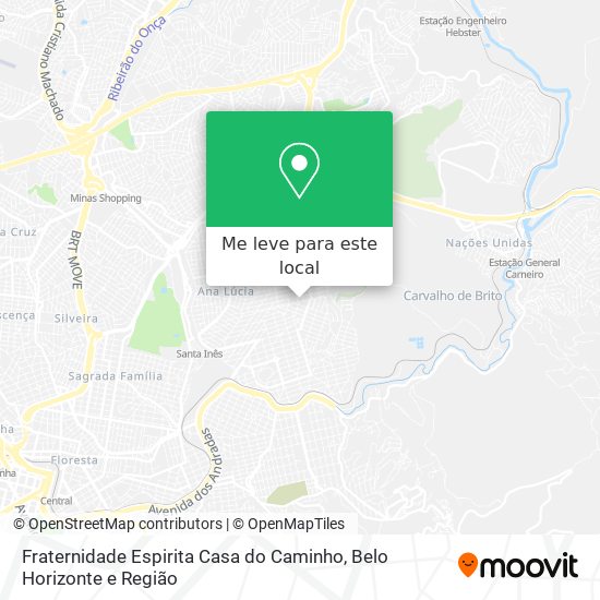 Fraternidade Espirita Casa do Caminho mapa