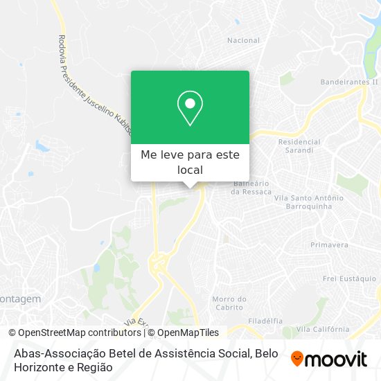 Abas-Associação Betel de Assistência Social mapa