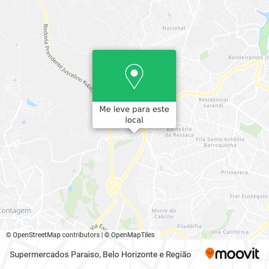 Supermercados Paraiso mapa