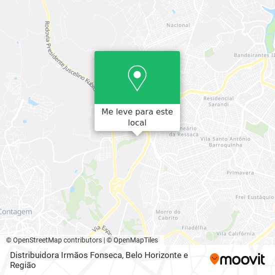Distribuidora Irmãos Fonseca mapa