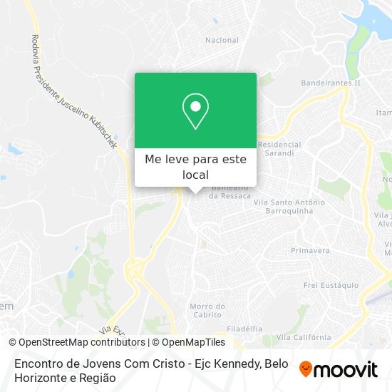 Encontro de Jovens Com Cristo - Ejc Kennedy mapa