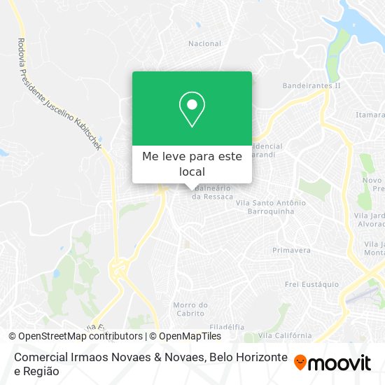 Comercial Irmaos Novaes & Novaes mapa