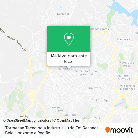 Tormecan Tecnologia Industrial Ltda Em Ressaca mapa